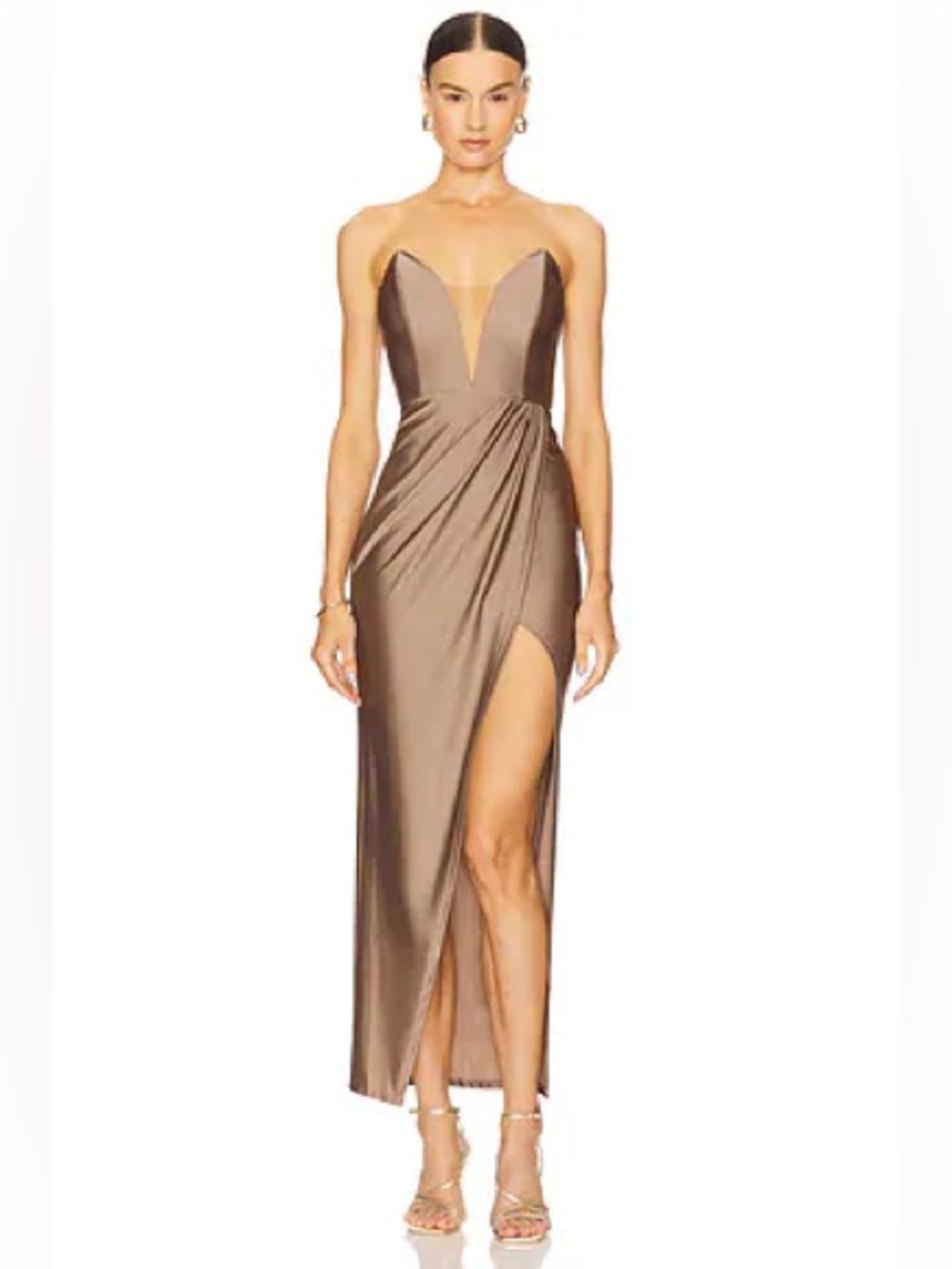 Michael Costello 
Jake Gown in Taupe